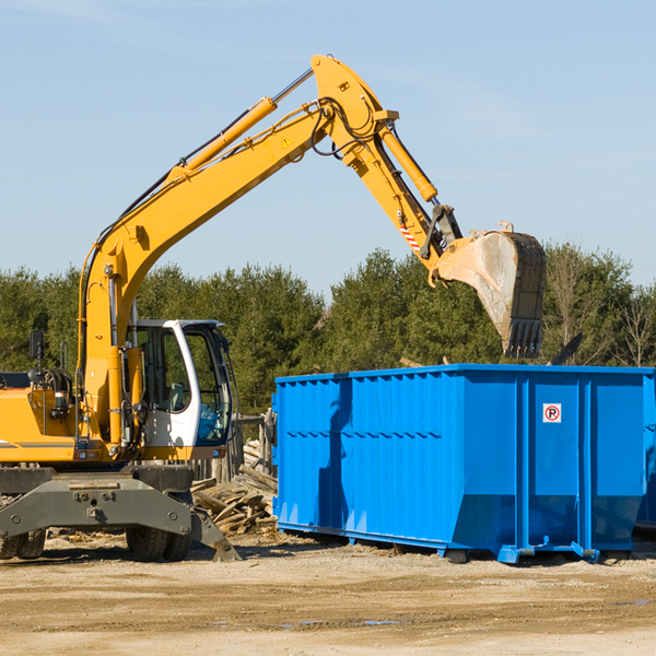 are there any restrictions on where a residential dumpster can be placed in Union Church MS